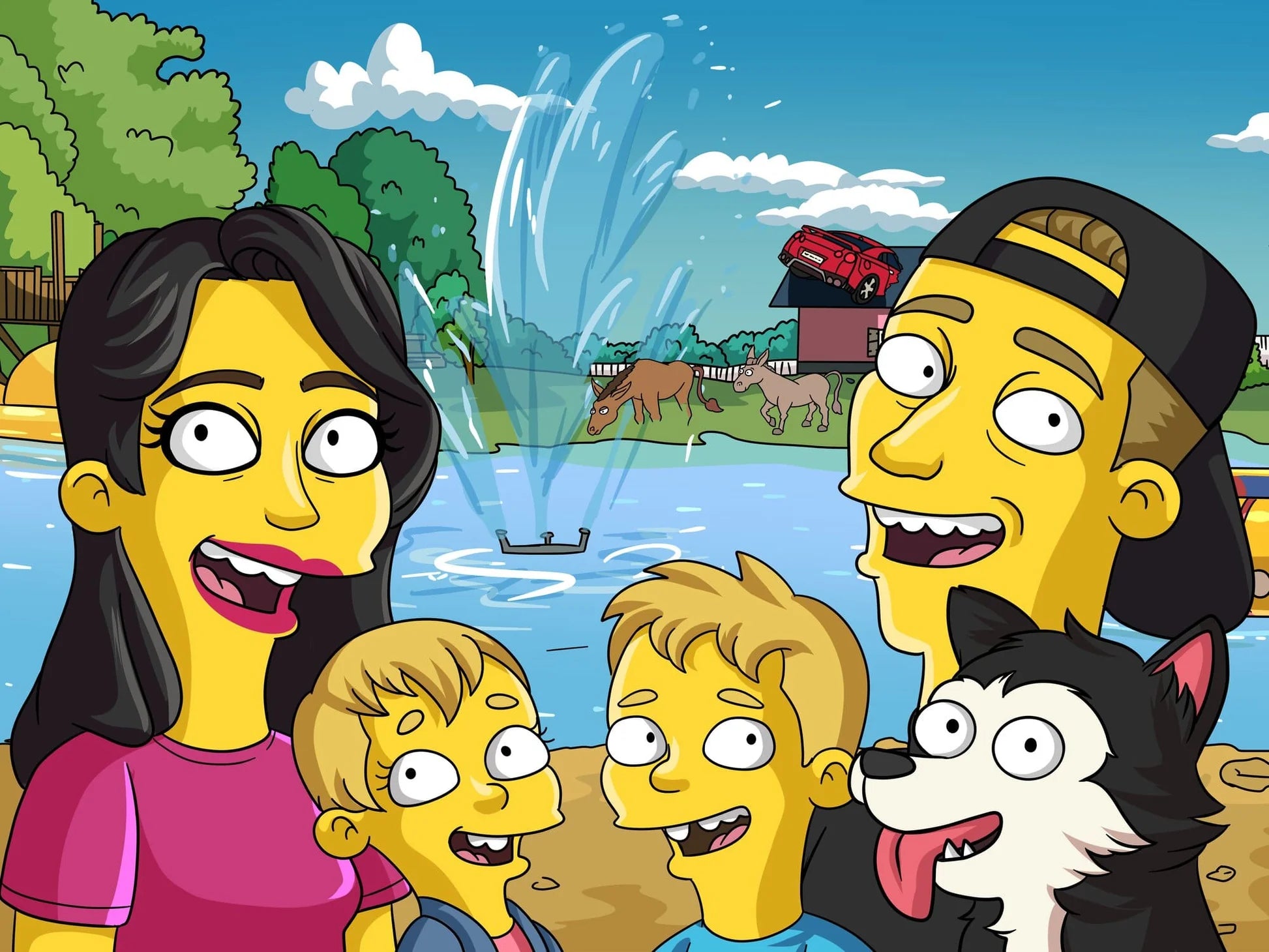 Käsitsi Joonistatud Digitaalne Simpsoni Portree Sinust