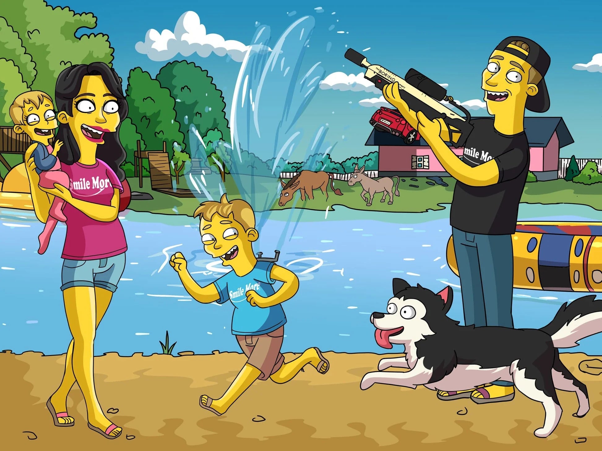 Käsitsi Joonistatud Digitaalne Simpsoni Portree Sinust