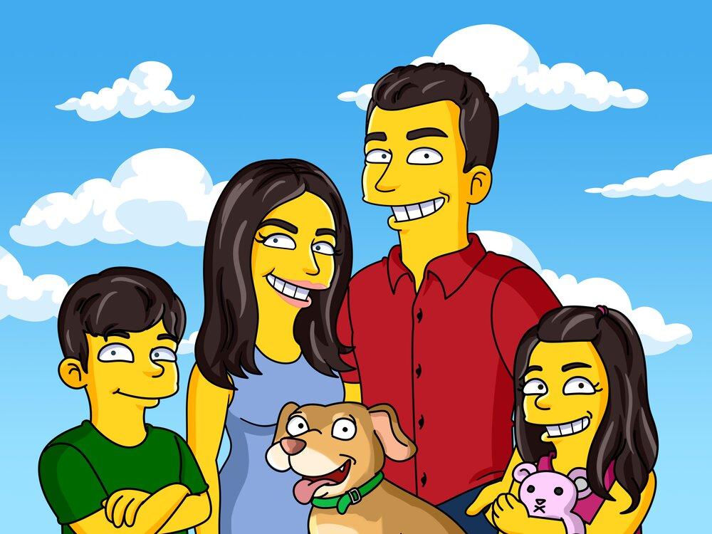 Käsitsi Joonistatud Digitaalne Simpsoni Portree Sinust